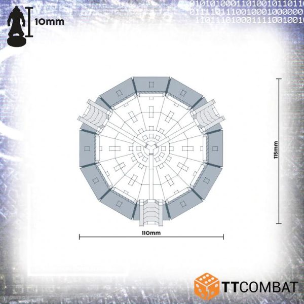 TTCombat   Sci Fi (15mm) Ground Antenna - TTSCW-SFX-084 -