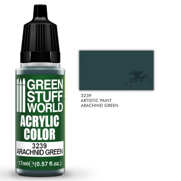 Green Stuff World   Acrylic Paints Acrylic Color ARACHNID GREEN - 8435646505992ES - 8435646505992