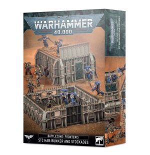Games Workshop Warhammer 40,000  40k Terrain Battlezone Fronteris: STC Hab Bunker & Stockades - 99120199094 - 5011921171453