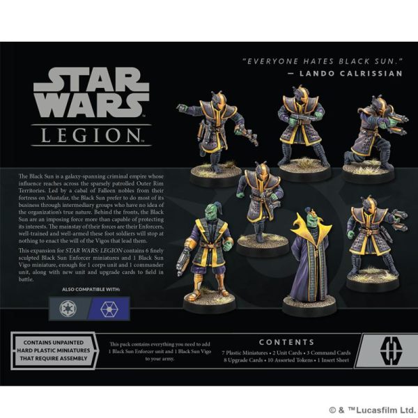 Fantasy Flight Games Star Wars: Legion  The Shadow Collective - Legion Star Wars Legion: Black Sun Enforcers - FFGSWL95 -