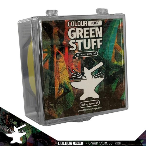 The Colour Forge   Modelling Putty & Green Stuff Green Stuff 36inch - TCF-GS-331 - 5060843100331