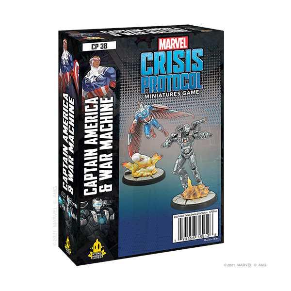 Asmodee Marvel Crisis Protocol  Marvel: Crisis Protocol Marvel Crisis Protocol: Captain America and War Machine - FFGCP38 -