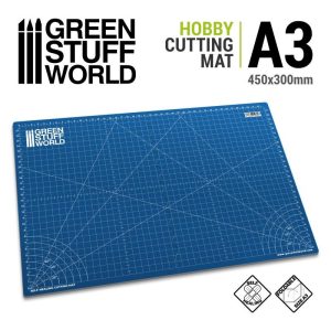 Green Stuff World   Cutting Mats BLUE Scale Cutting Mat A3 - 8435646506043ES -