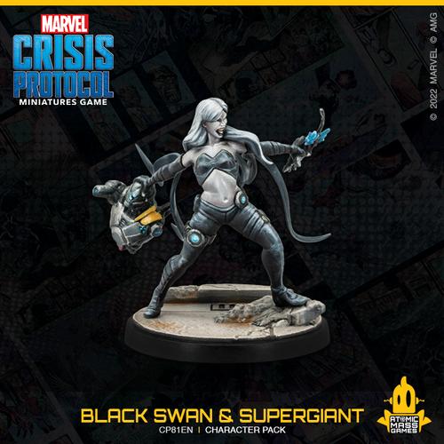 Atomic Mass Marvel Crisis Protocol  Marvel: Crisis Protocol Marvel Crisis Protocol: Black Swan & Supergiant - CP81 -