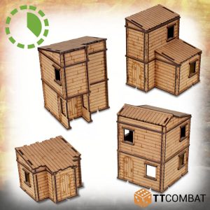 TTCombat   Fantasy Scenics (28-32mm) Timber House Set - TTSCW-FSC-103 -