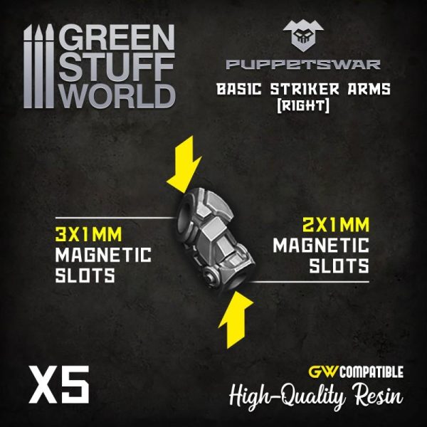 Green Stuff World   Green Stuff World Conversion Parts Basic Striker Arms - Right - 5904873422479ES -