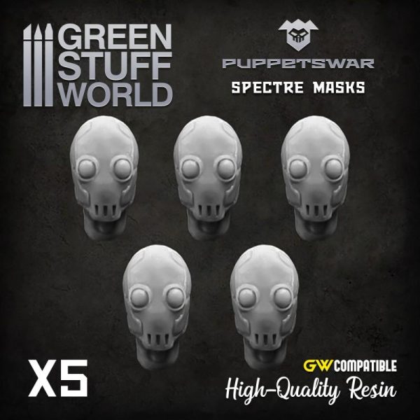 Green Stuff World   Green Stuff World Conversion Parts Spectre masks - 5904873420284ES -