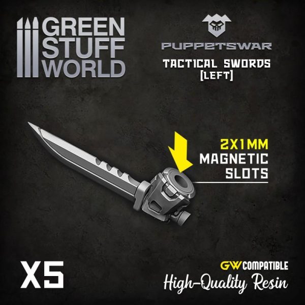 Green Stuff World   Green Stuff World Conversion Parts Tactical Swords - Left - 5904873423445ES -
