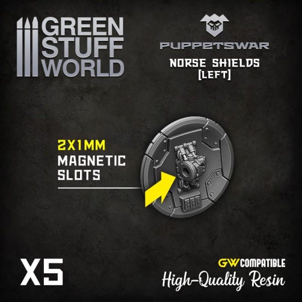Green Stuff World   Green Stuff World Conversion Parts Norse Shields - 5904873422226ES -