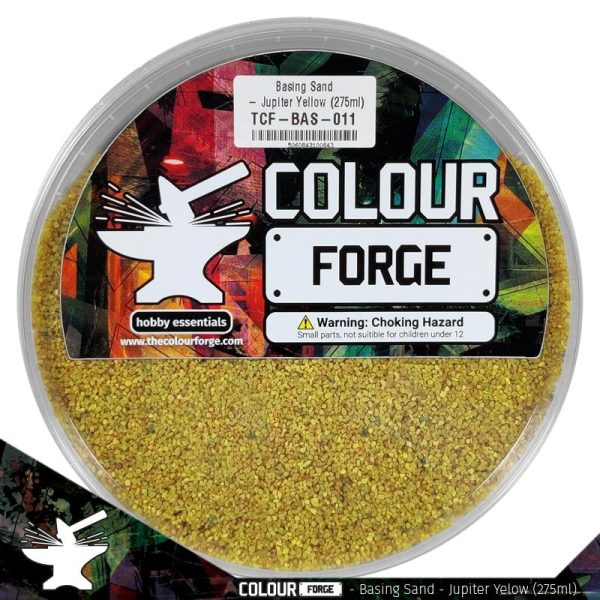The Colour Forge   Sand & Flock Basing Sand - Jupiter Yellow (275ml) - TCF-BAS-011 - 5060843100843