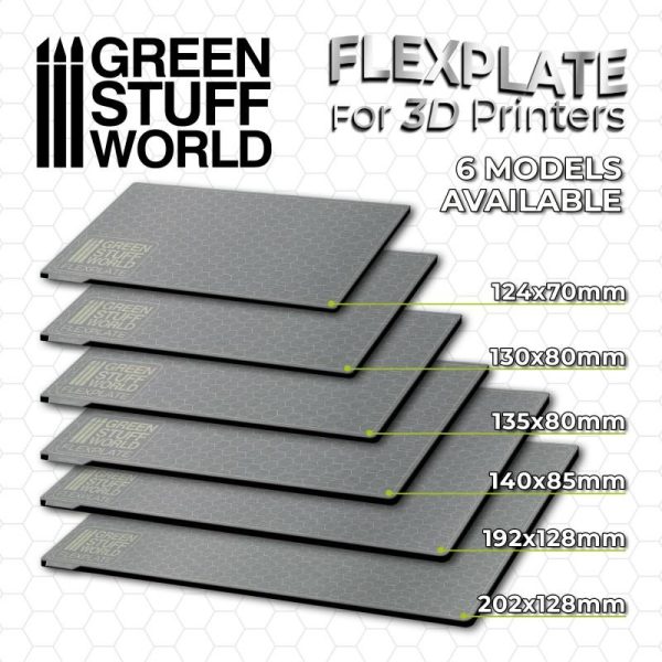 Green Stuff World   3d Printing & Accessories Flexplates For 3d Printers - 130x80mm - 8435646504438ES -