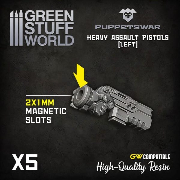 Green Stuff World   Green Stuff World Conversion Parts Heavy Assault Pistols - Left - 5904873423070ES -