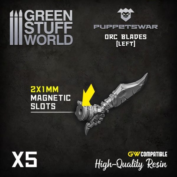 Green Stuff World   Green Stuff World Conversion Parts Orc Blades - Left - 5904873422936ES -