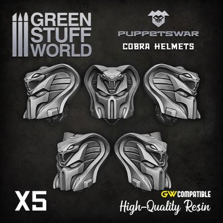 Green Stuff World   Green Stuff World Conversion Parts Cobra Helmets - 5904873422646ES -
