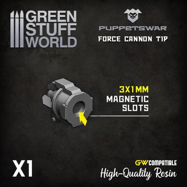 Green Stuff World   Green Stuff World Conversion Parts Turret - Force Cannon Tip - 5904873421229ES -