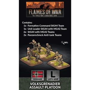Battlefront Flames of War  Flames of War Volksgrenadier Assault Platoon (41x Figs Plastic) - GE846 - 9420020255401