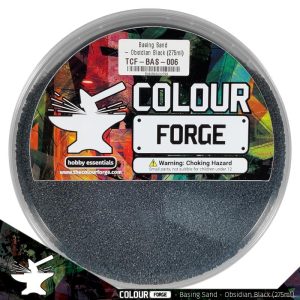 The Colour Forge   Sand & Flock Basing Sand - Obsidian Black (275ml) - TCF-BAS-006 - 5060843100799