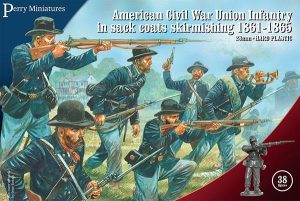 Perry Miniatures   Perry Miniatures American Civil War Union Infantry in sack coats skirmishing 1861-65 - ACW120 - ACW120
