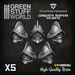 Green Stuff World   Green Stuff World Conversion Parts Conquista Reapers Helmets - 5904873422585ES -