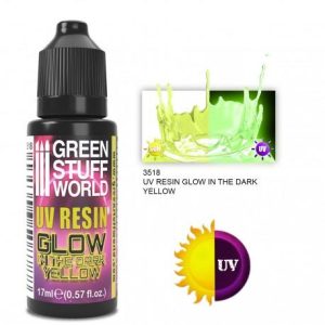 Green Stuff World   Ultraviolet Resin UV RESIN 17ml YELLOW - Glow in the Dark - 8435646508788ES -