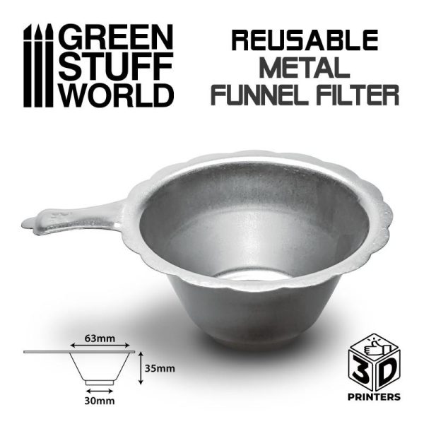 Green Stuff World   3d Printing & Accessories Reusable metal resin filter - 8435646504582ES -