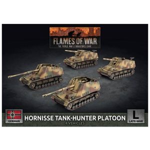 Battlefront Flames of War  Flames of War Hornisse (8.8cm) / Hummel (15cm) TankHunter Platoon (x4 Plastic) - GBX182 - 9420020255432