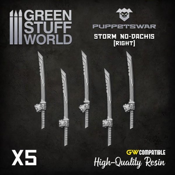 Green Stuff World   Green Stuff World Conversion Parts Nodachi Swords - Right - 5904873423162ES - 5904873423162