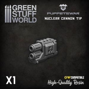 Green Stuff World   Green Stuff World Conversion Parts Turret - Nuclear Cannon Tip - 5904873421205ES -