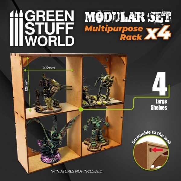 Green Stuff World    MDF Multipurpose Rack x4 - 8435646509082ES -