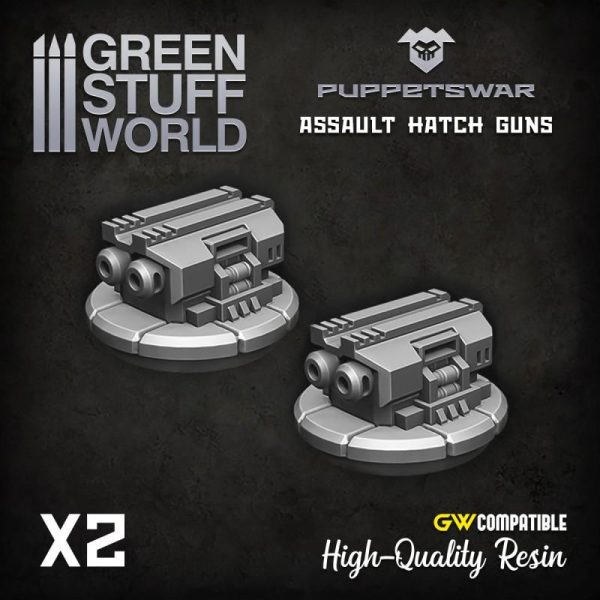 Green Stuff World   Green Stuff World Conversion Parts Assault Hatch Guns - 5904873421151ES -