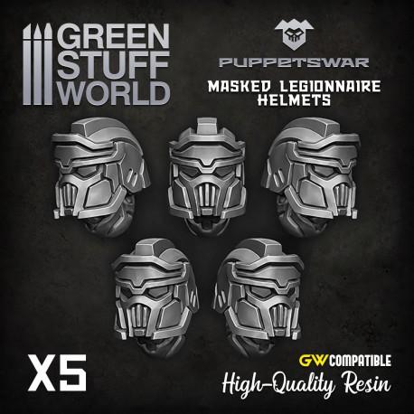 Green Stuff World   Green Stuff World Conversion Parts Masked Legionnaire helmets - 5904873420857ES -