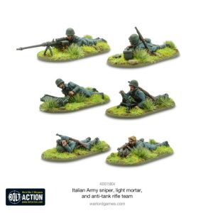 Warlord Games Bolt Action  Bolt Action A30 	Italian Army Sniper, Light Mortar and Anti-tank Rifle teams - 403015804 -