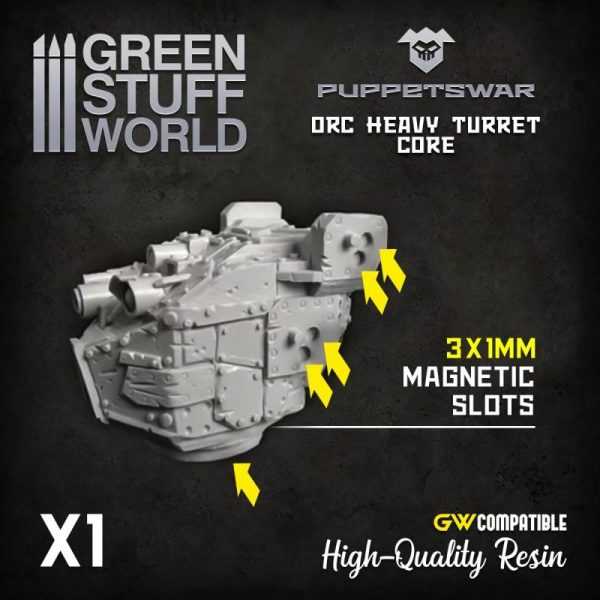 Green Stuff World   Green Stuff World Conversion Parts Orc Heavy Turret Core - 5904873420093ES -