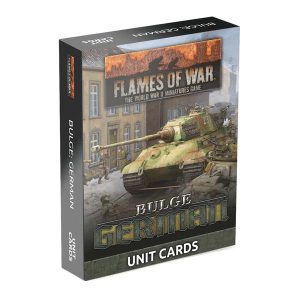 Battlefront Flames of War  Flames of War Bulge: Germans Unit Cards (105x Cards) - FW271U - 9420020255326