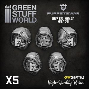 Green Stuff World   Green Stuff World Conversion Parts Super Ninja Heads - 5904873421113ES - 5904873421113