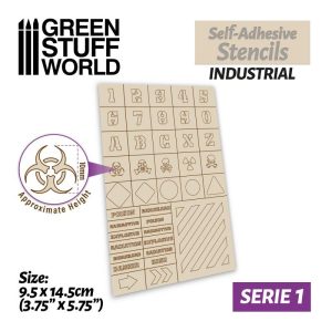 Green Stuff World   Stencils Self-adhesive Stencils - Industrial - 8435646504377ES - 8435646504377