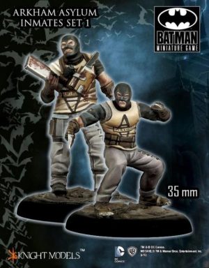 Knight Models Batman Miniature Game  Batman Miniature Game Arkham Asylum Inmates - Metal - KM-35DC094 -