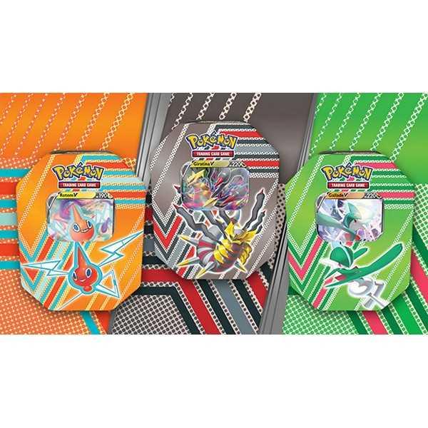 Fall 2022 Tins Feature Giratina, Rotom, and Gallade V