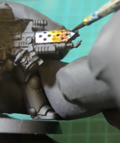 how to create a hot metal effect for space marines