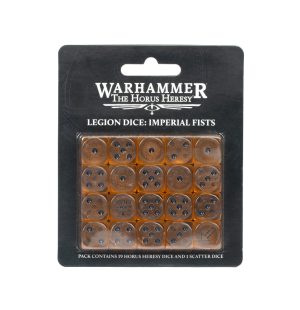 Horus Heresy Dice: Imperial Fists (Clear) 1