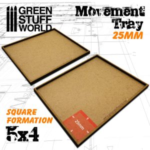MDF Movement Trays 25mm 5x4 1