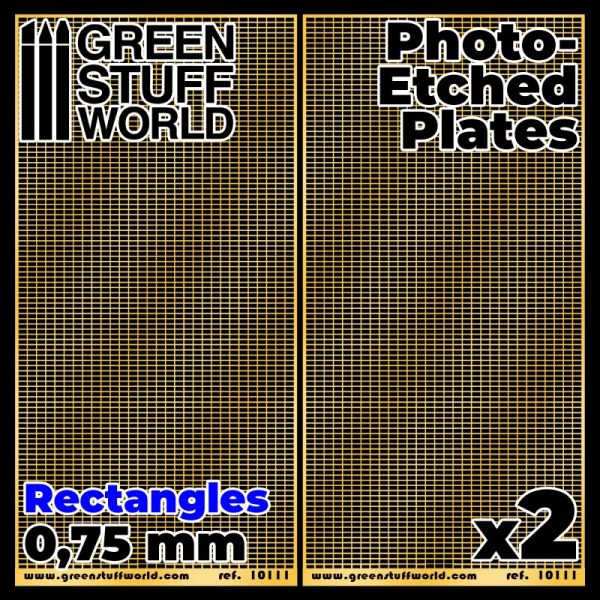 Photo-etched Plates - Medium Rectangles 1