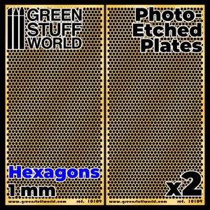 Photo-etched Plates - Large Hexagons 1