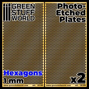 Photo-etched Plates - Large Hexagons 1