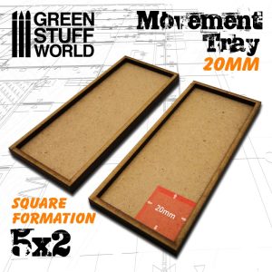 MDF Movement Trays 20mm 5x2 1