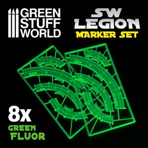 Star Wars Legion: GREEN FLUOR Line of Fire Markers 1