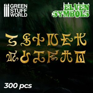Etched Brass Elven Runes and Symbols 1
