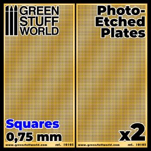 Photo-etched Plates - Medium Squares 1