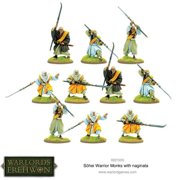 Warlords of Erehwon: Sohei Warrior Monks with naginata 2