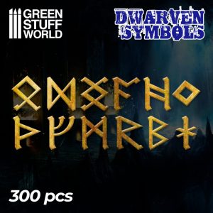 Etched Brass Dwarven Runes and Symbols 1